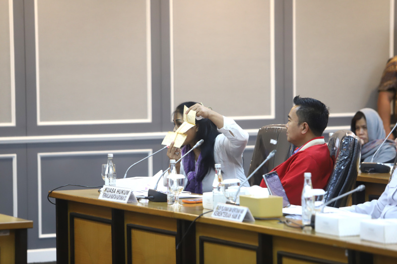 Komisi XIII DPR menerima Audiensi dari para korban sirkus OCI Taman Safari (Ashar/SinPo.id)