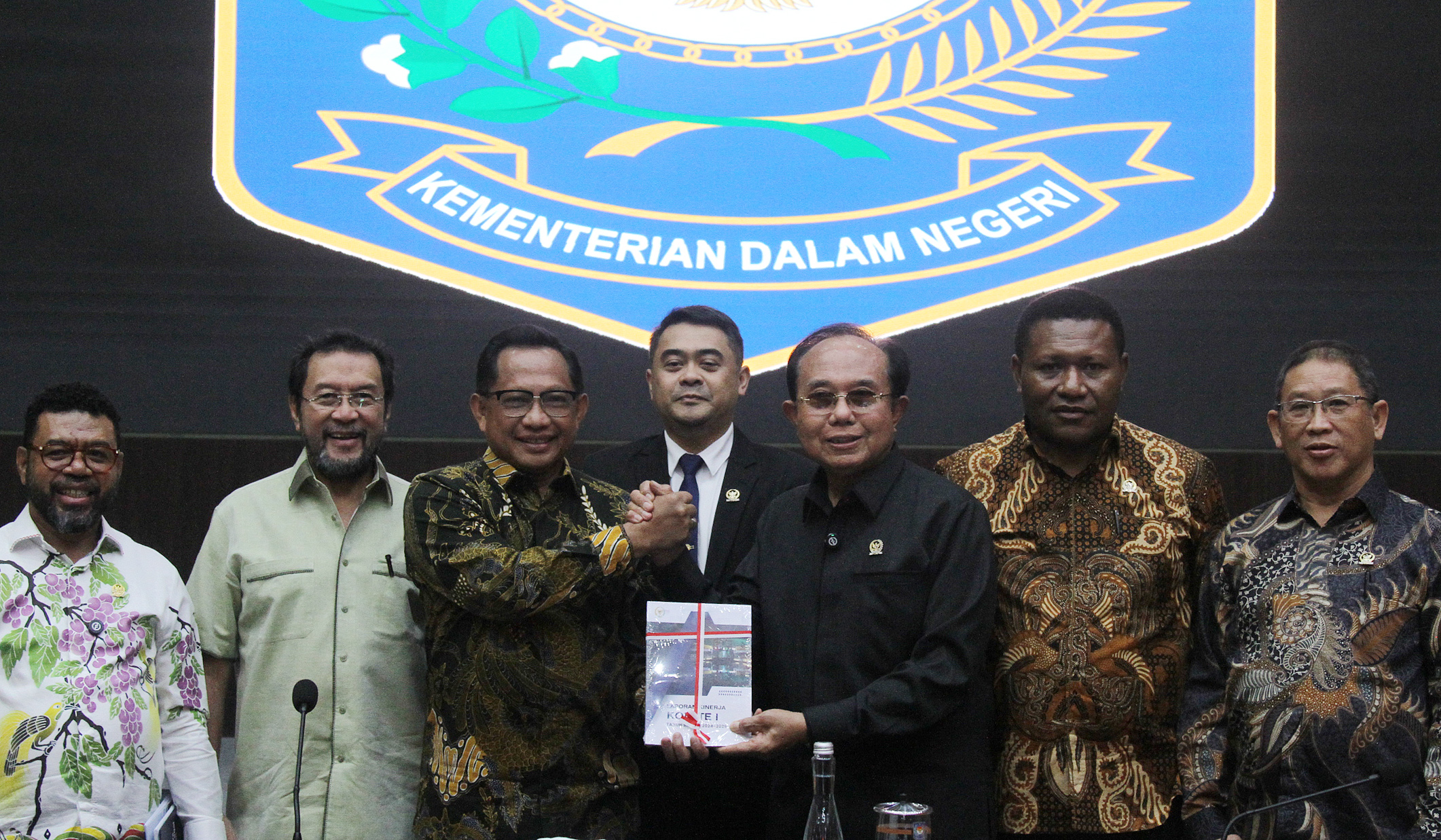 Komite I DPD RI sambangi Kemendagri. (Agus Priatna/SinPo.id)