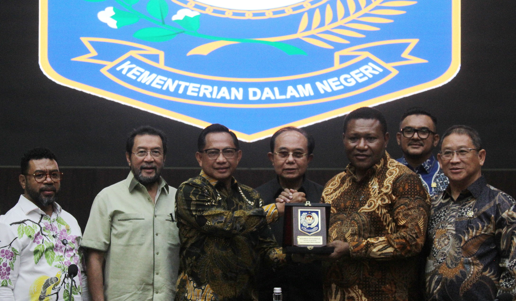 Komite I DPD RI sambangi Kemendagri. (Agus Priatna/SinPo.id)