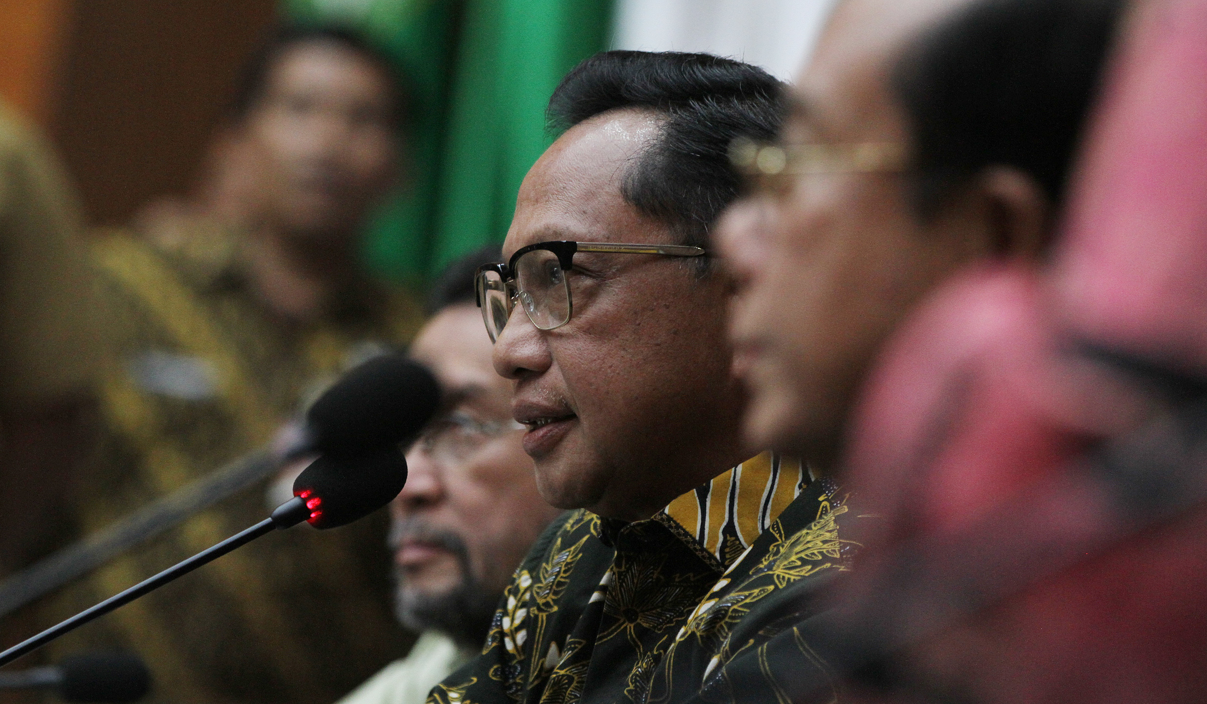 Komite I DPD RI sambangi Kemendagri. (Agus Priatna/SinPo.id)