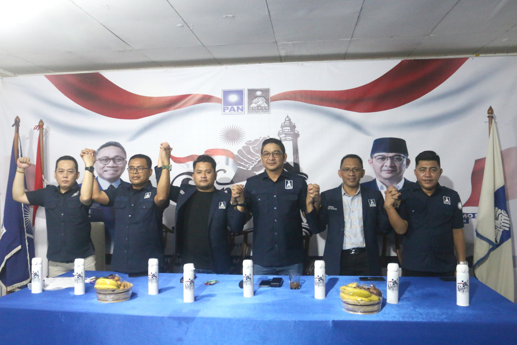 Kongres VII Barisan Muda (BM) PAN memggelar konferensi pers terkait persiapan Kongres VII di Anyer (Ashar/SinPo.id)