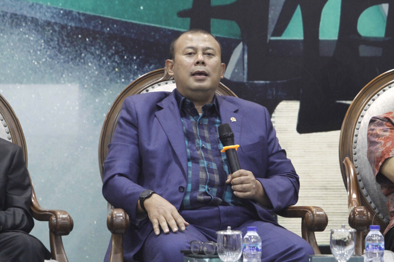 Koordinatoriat Wartawan Parlemen gelar diskusi Forum Legislasi Mengupas RAPBN 2024 (Ashar/SinPo.id)