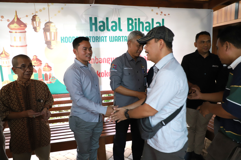 Koordinatoriat Wartawan Parlemen gelar acara Halal Bihalal dan Silahturahmi di Media Center DPR RI (Ashar/SinPo.id)