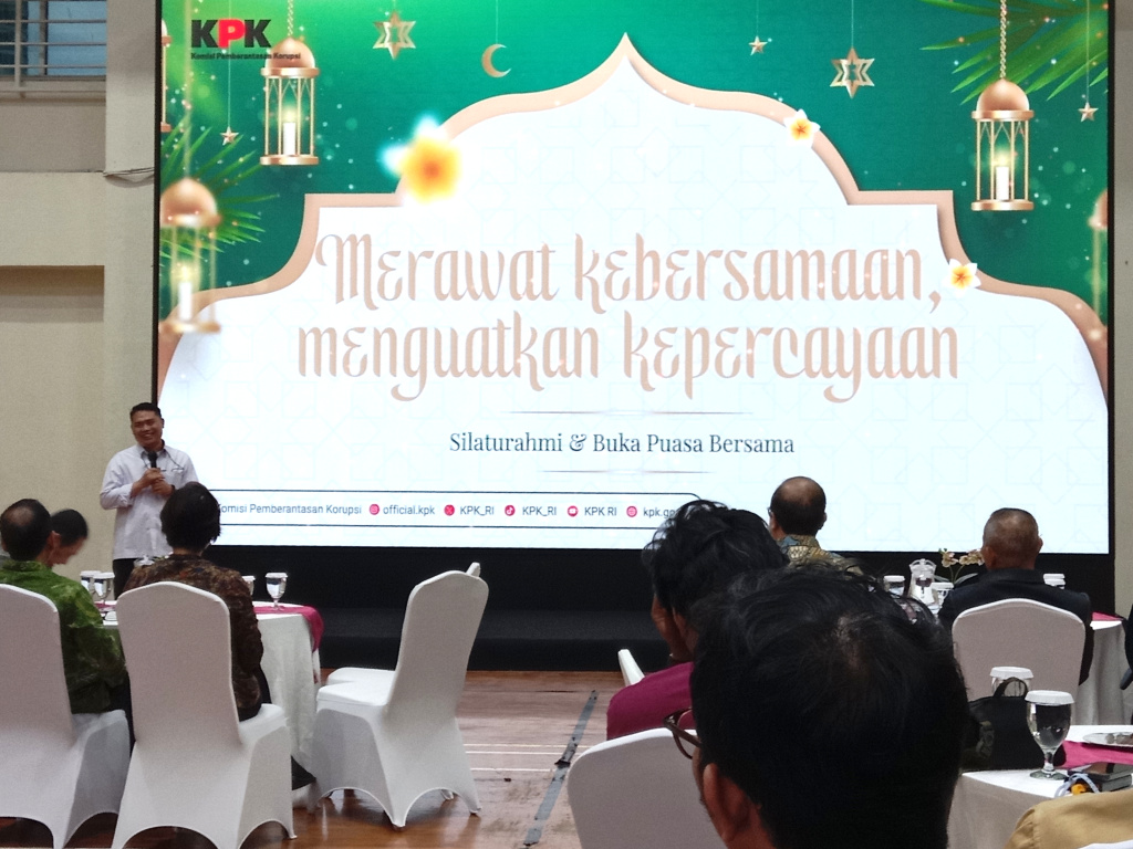 KPK menggelar silaturahmi dan buka bersama dengan rekan media di Gedung Merah Putih KPK (Ashar/SinPo.id)