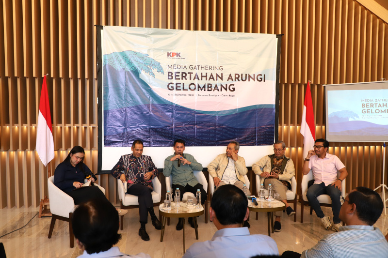 KPK gelar gathering Media dengan mengadakan diskusi dengan tema