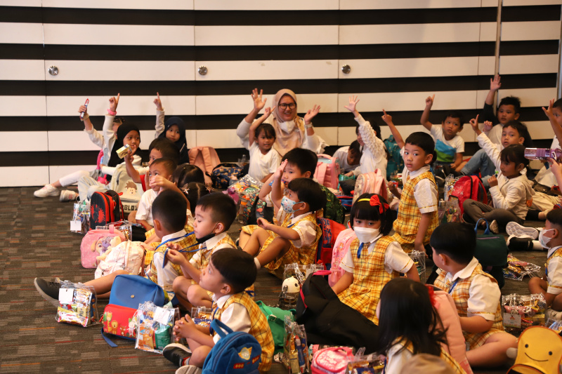 KPK menggelar peringatan Hari Anak Nasional dengan mengundang anak TK dan SMP untuk mengenalkan budaya antikorupsi sejak dini (Ashar/SinPo.id)