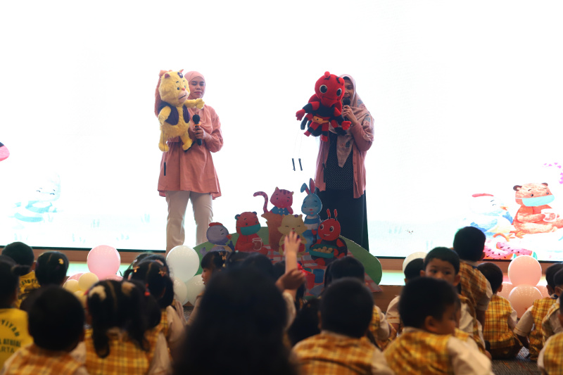 KPK menggelar peringatan Hari Anak Nasional dengan mengundang anak TK dan SMP untuk mengenalkan budaya antikorupsi sejak dini (Ashar/SinPo.id)
