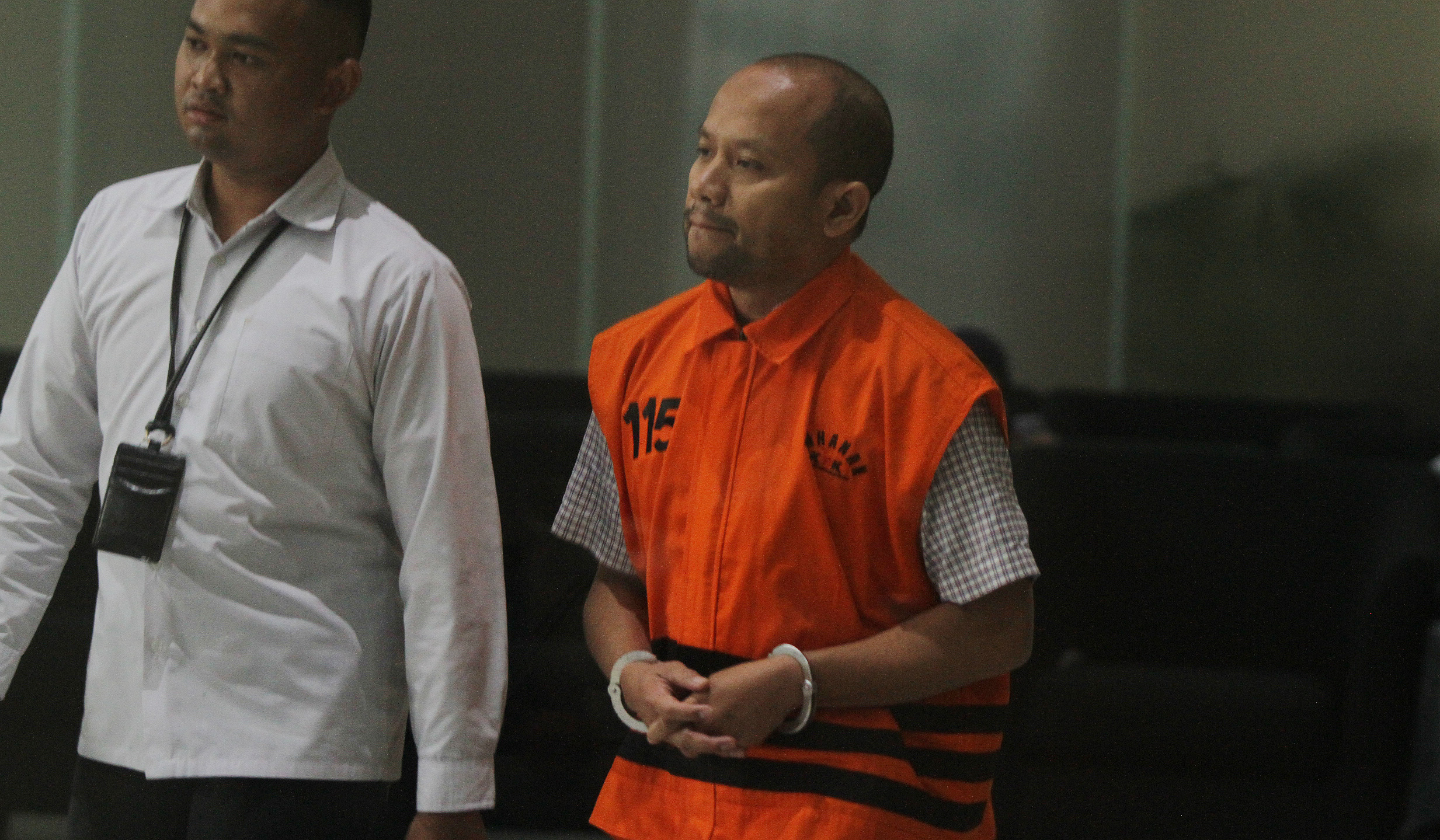 Pemeriksaan tersangka kasus Proyek Fiktif di PT PP. (Agus Priatna/SinPo.id)