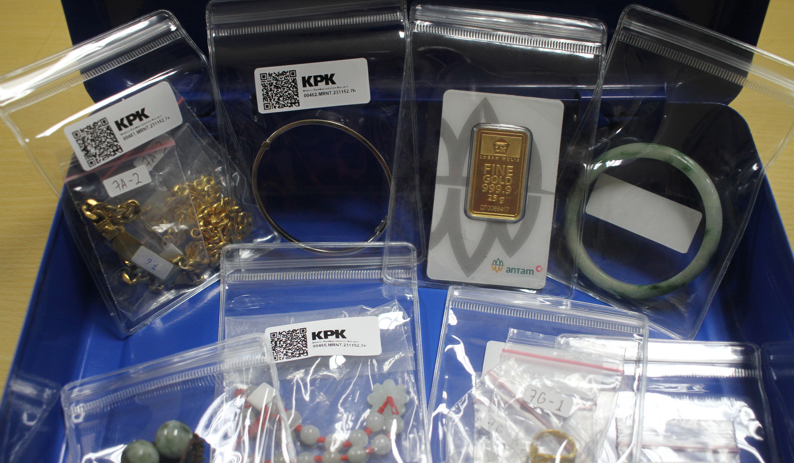 Barang sitaan di Rupbasan KPK. (Agus Priatna/SinPo.id)
