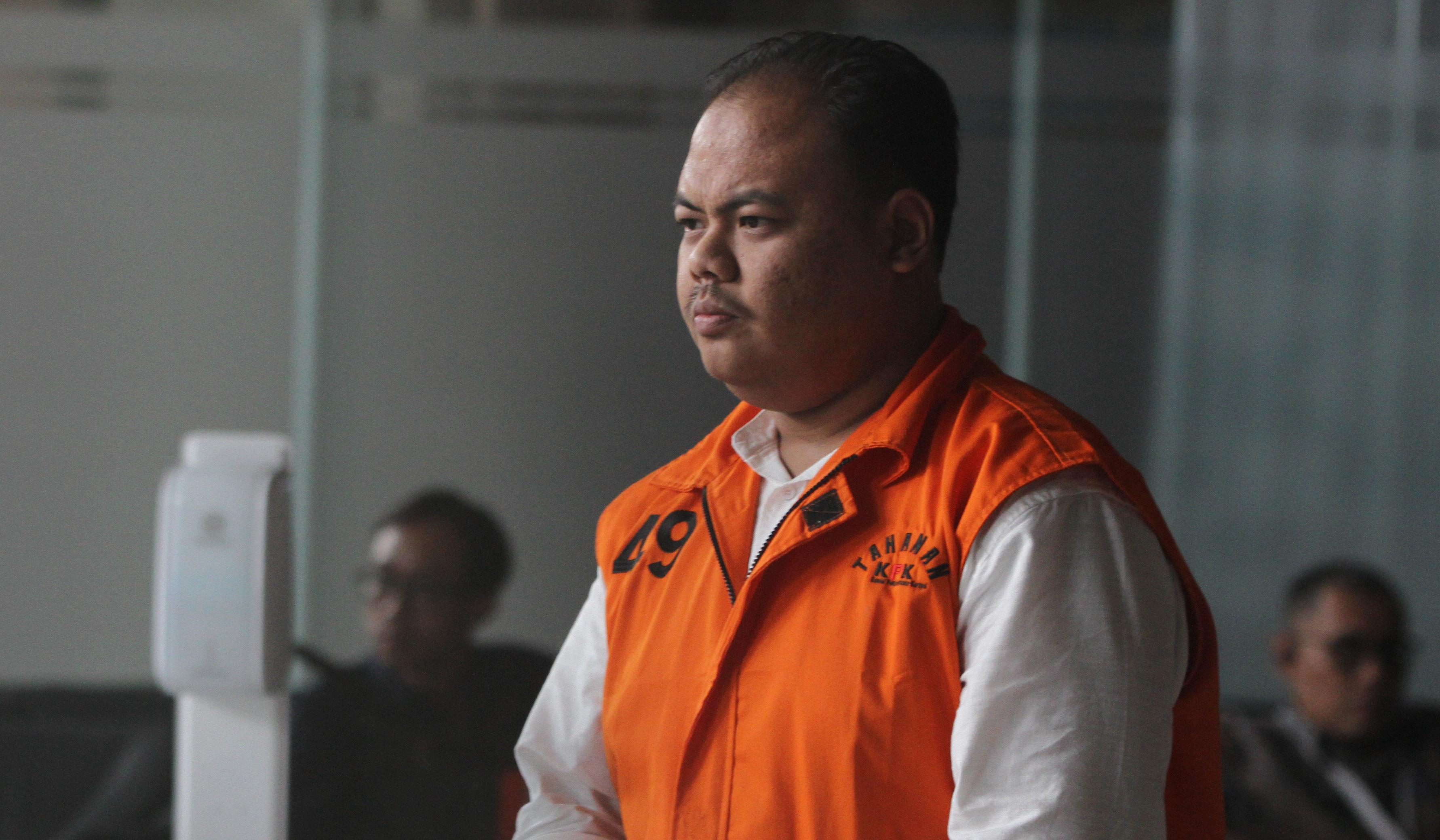 Pemeriksaan Rayhan Dulasmi Pilang di KPK. (Agus Priatna/SinPo.id)