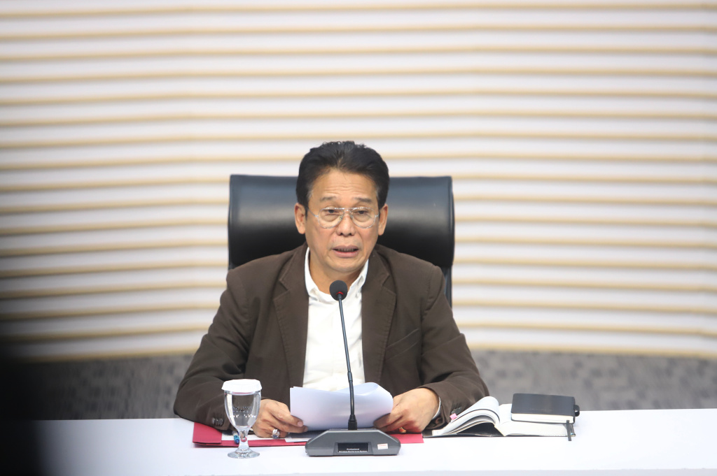 KPK menetapkan tersangka Gubernur Riau terkait kasus korupsi UPT Jalan dan Jembatan (Ashar/SinPo.id)