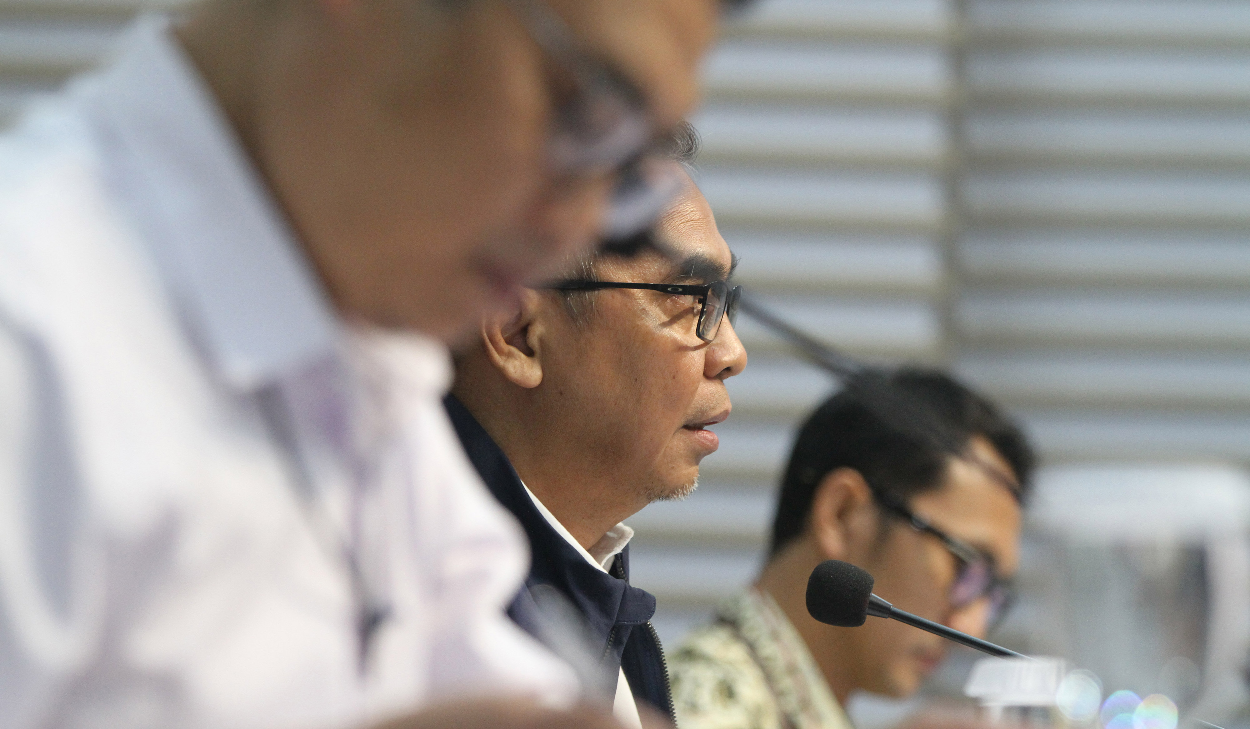 Ketua KPK Setyo Budiyanto, saat konferensi pers di Jakarta. (Agus Priatna/SinPo.id)