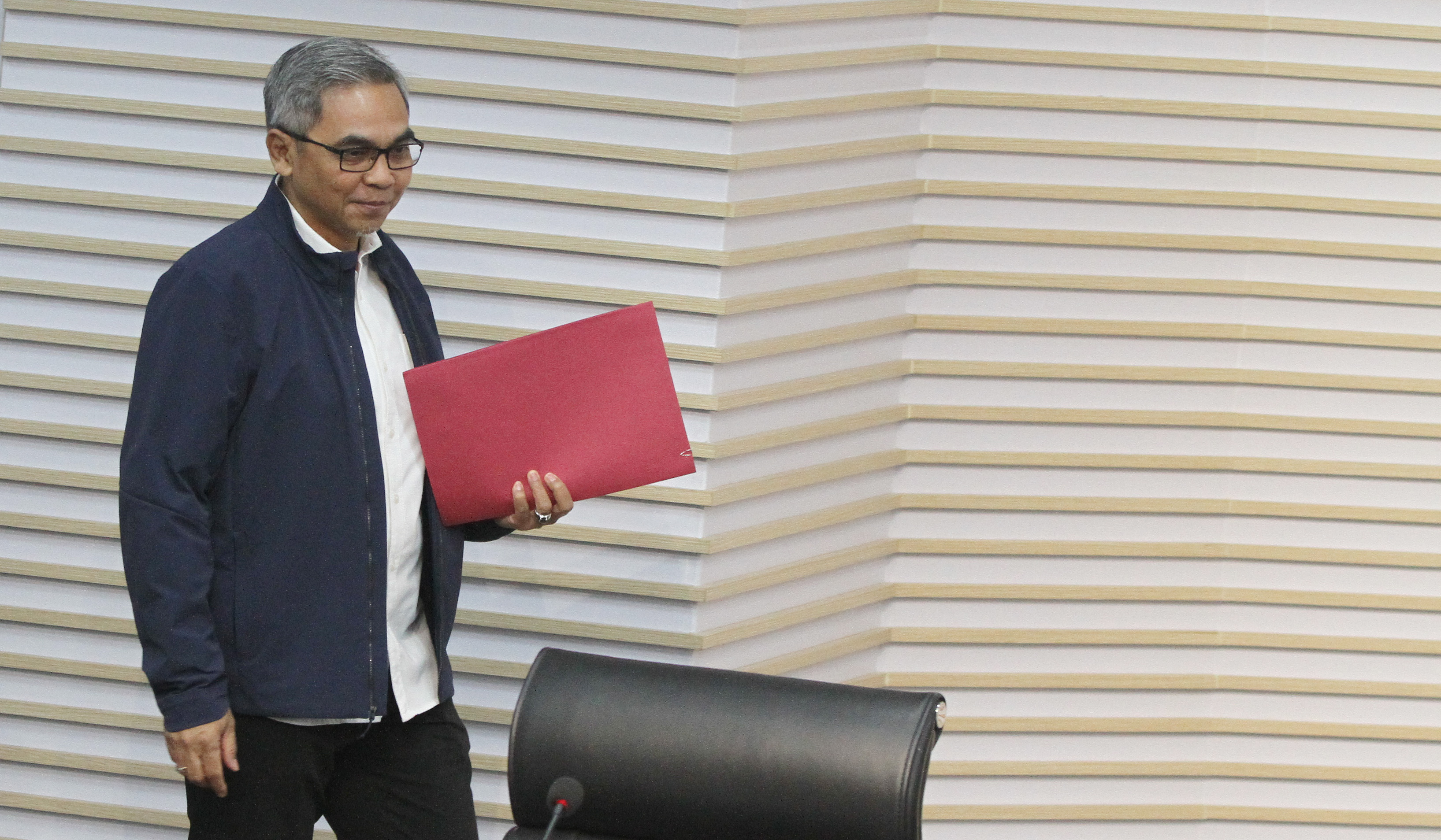 Ketua KPK Setyo Budiyanto, saat konferensi pers di Jakarta. (Agus Priatna/SinPo.id)