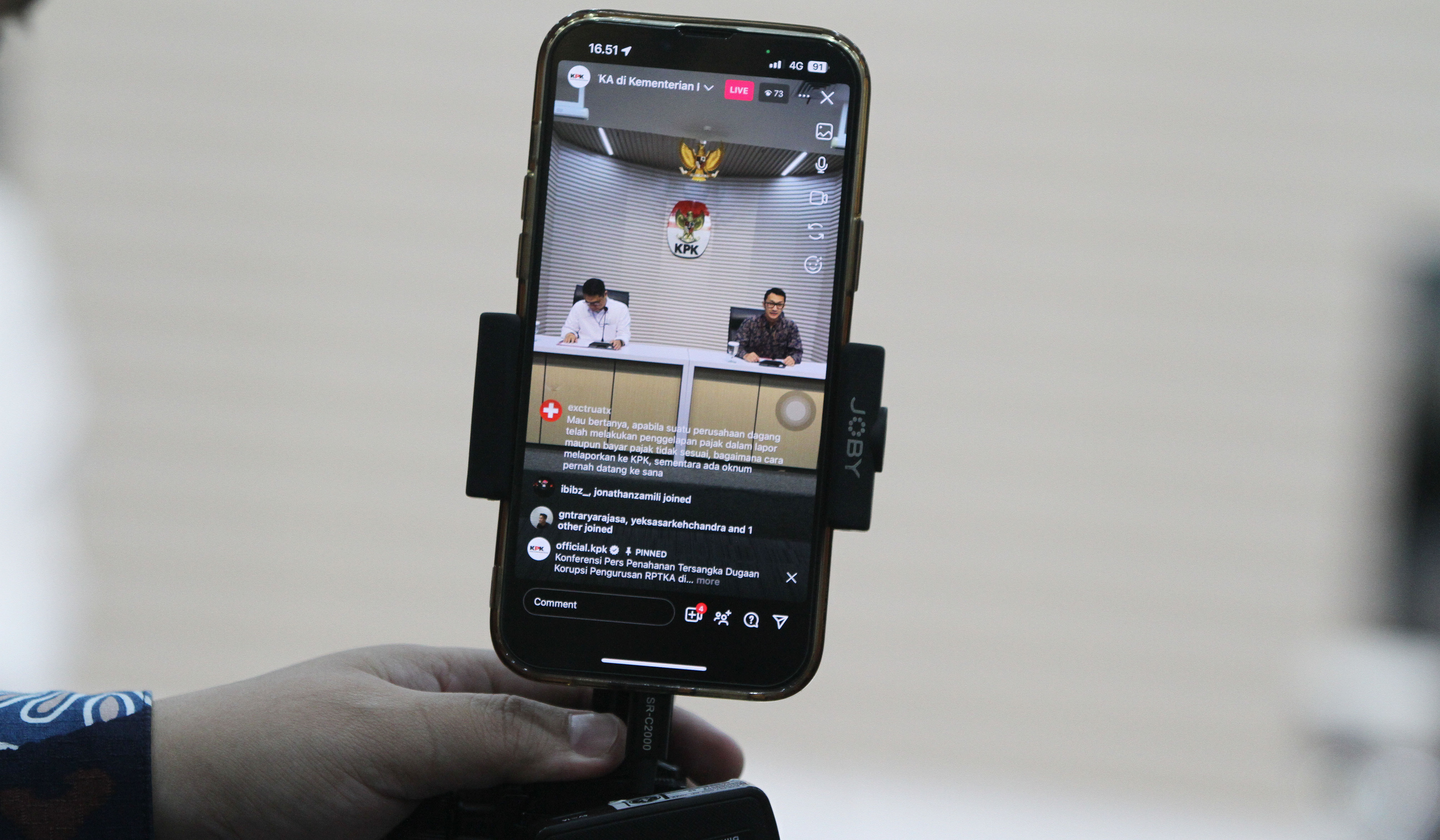 Konferensi pers penahanan tersangka Kemnaker. (Agus Priatna/SinPo.id)