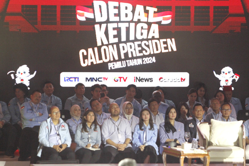 KPU gelar Debat Capres Ketiga dengan tema Pertahanan, Keamanan, Hubungan Internasional dan Geopolitik (Ashar/SinPo.id)