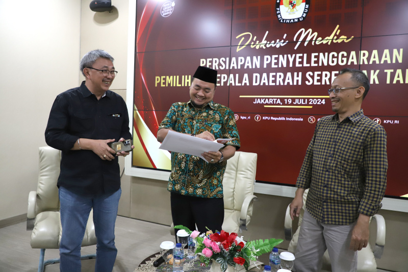 KPU menggelar diskusi bersama media dengan tema