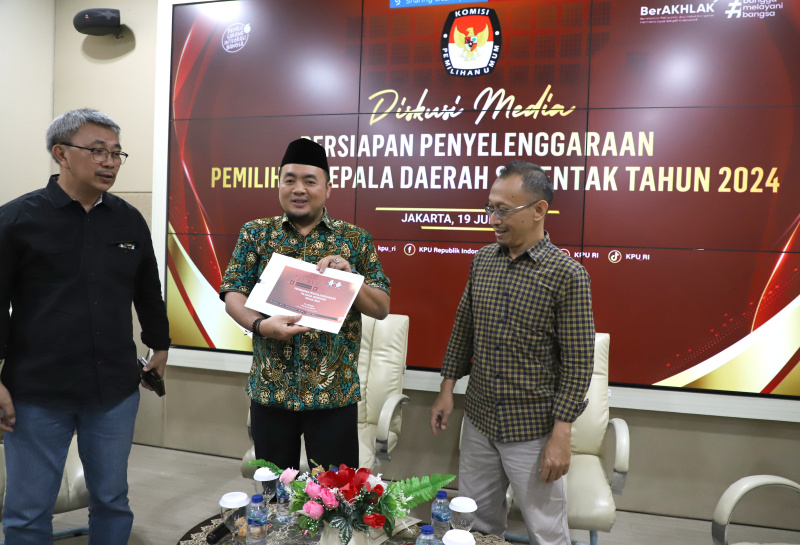 KPU menggelar diskusi bersama media dengan tema