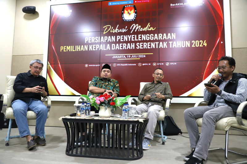 KPU menggelar diskusi bersama media dengan tema