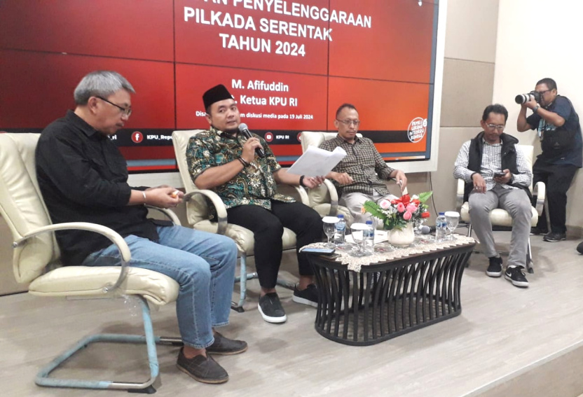 KPU menggelar diskusi bersama media dengan tema