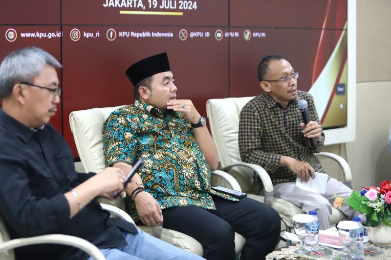 KPU menggelar diskusi bersama media dengan tema