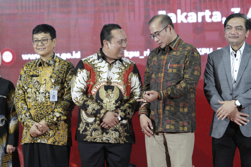 KPU mendapatkan laporan hasil keuangan terbaik BPK dengan meraih Wajar Tanpa Pengecualian (WTP) (Ashar/SinPo.id)