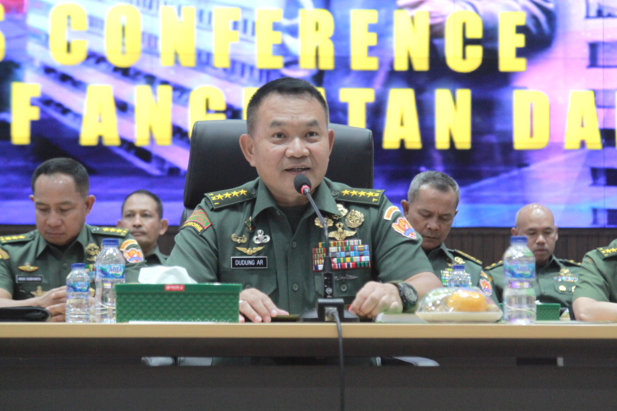 KSAD Jenderal TNI Dudung Abdurrahman sudah memaafkan Anggota Komisi I DPR Effendi Simbolon (Ashar/SinPo.id)