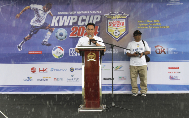 KWP Cup Mini Soccer resmi digelar di lapangan bola komplek DPR RI (Ashar/SinPo.id)