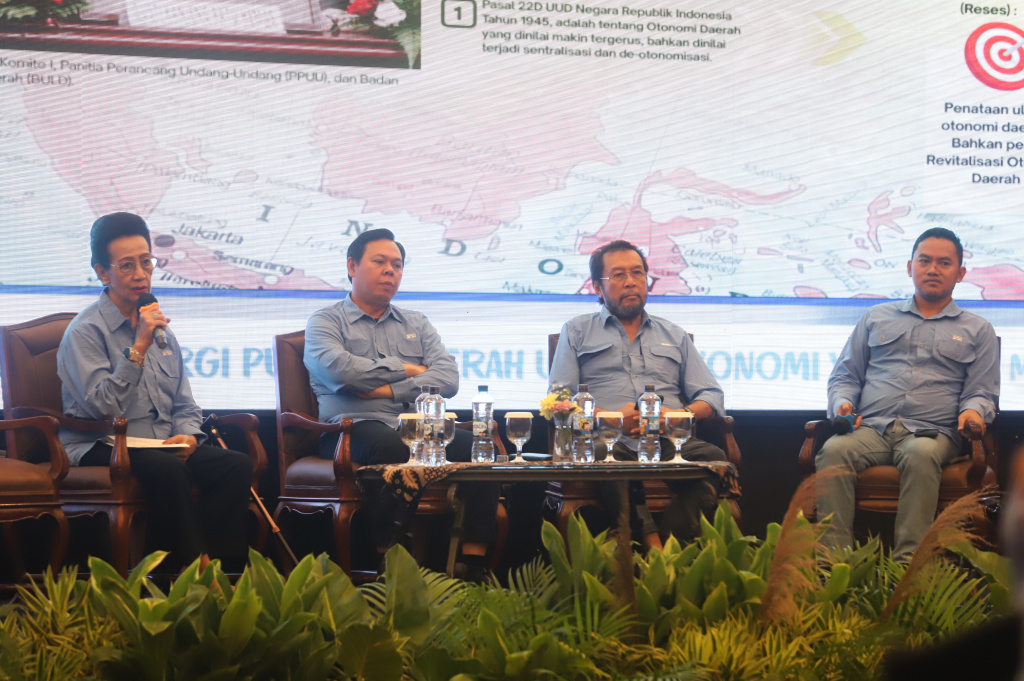 KWP dan DPD RI menggelar media gathering dikusi Penguatan Daerah Untuk Pertumbuhan Ekonomi Yang Inklusif dan Berkelanjutan