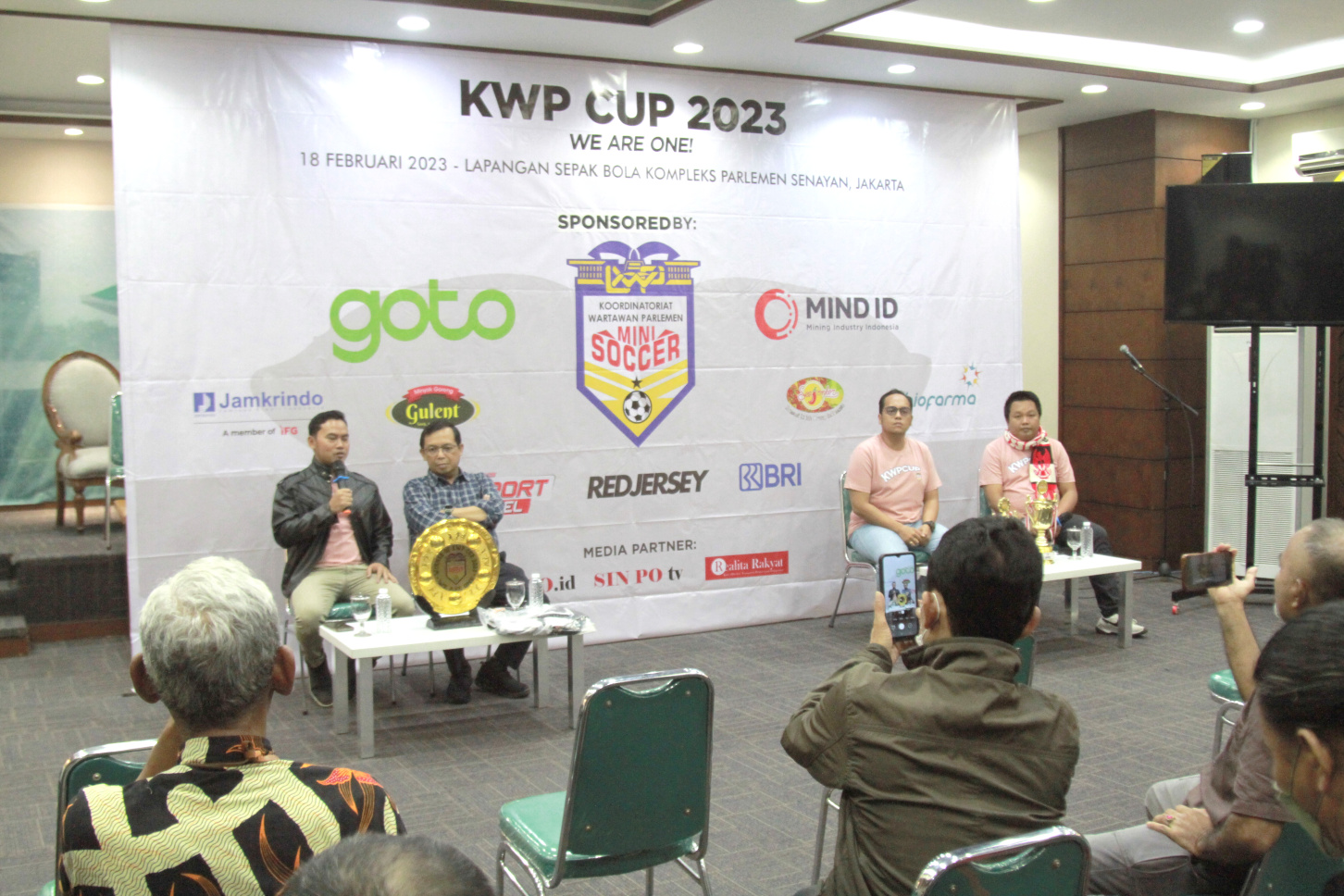 Koordinatoriat Wartawan Parlemen gelar KWP CUP 2023 antar Wartawan (Ashar/SinPo.id)