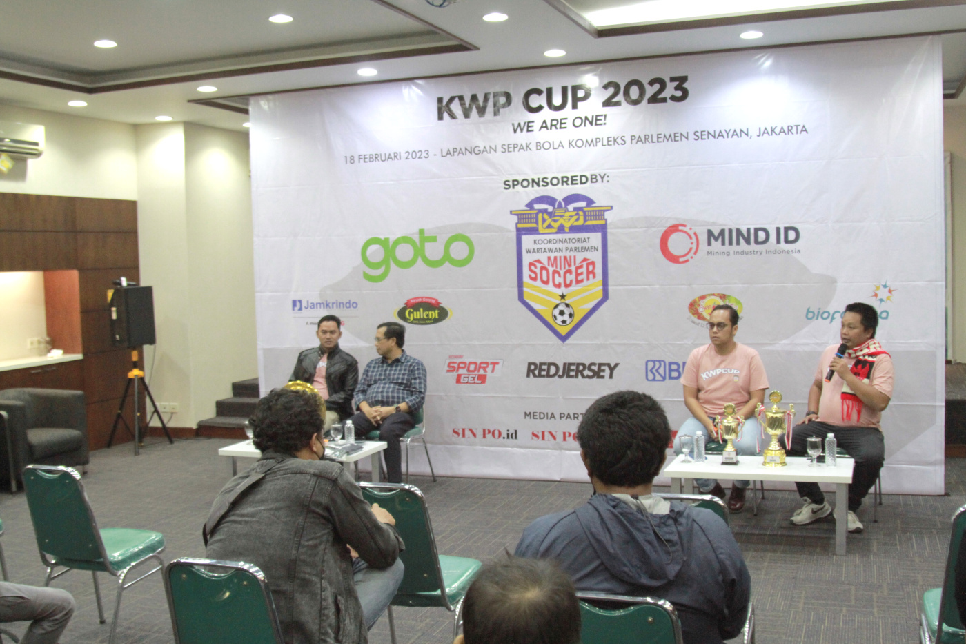 Koordinatoriat Wartawan Parlemen gelar KWP CUP 2023 antar Wartawan (Ashar/SinPo.id)