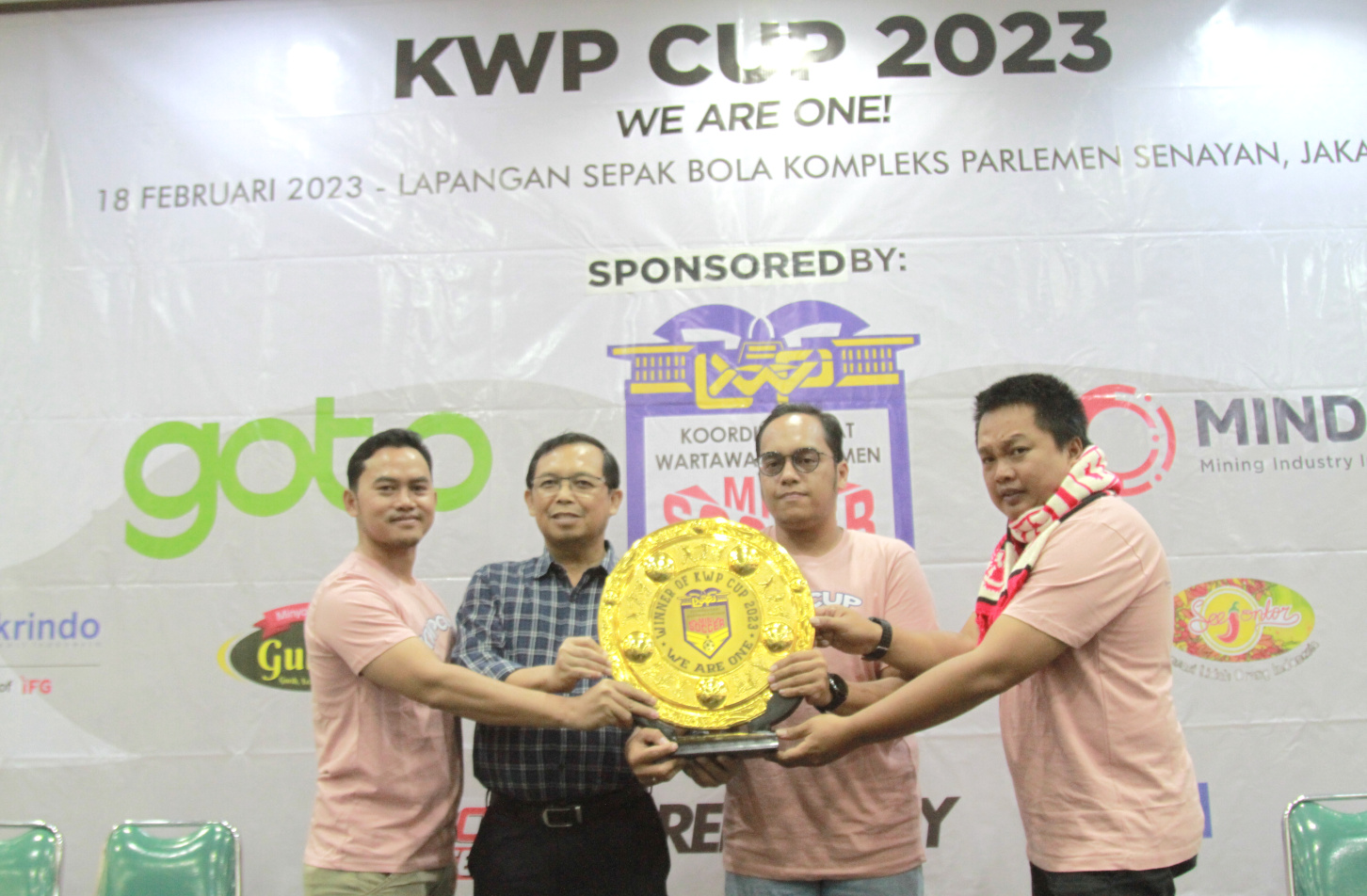 Koordinatoriat Wartawan Parlemen gelar KWP CUP 2023 antar Wartawan (Ashar/SinPo.id)