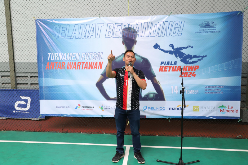 KWP gelar turnamen futsal Piala Ketua KWP di Sport Center DPR RI (Ashar/SinPo.id)