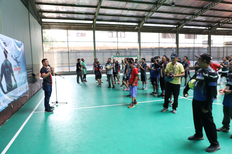 KWP gelar turnamen futsal Piala Ketua KWP di Sport Center DPR RI (Ashar/SinPo.id)