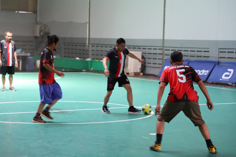 KWP gelar turnamen futsal Piala Ketua KWP di Sport Center DPR RI (Ashar/SinPo.id)