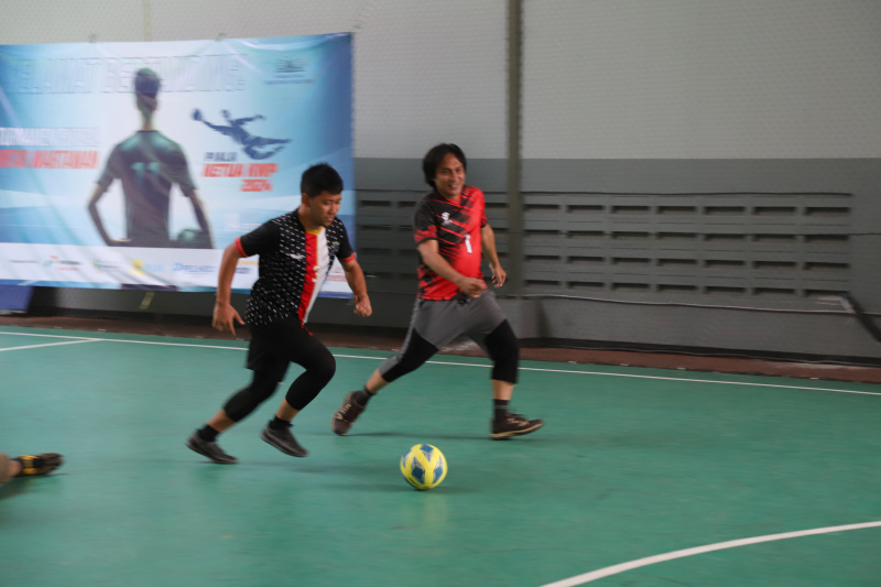 KWP gelar turnamen futsal Piala Ketua KWP di Sport Center DPR RI (Ashar/SinPo.id)