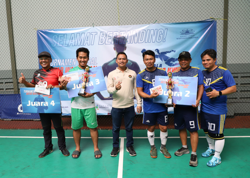 KWP gelar turnamen futsal Piala Ketua KWP di Sport Center DPR RI (Ashar/SinPo.id)