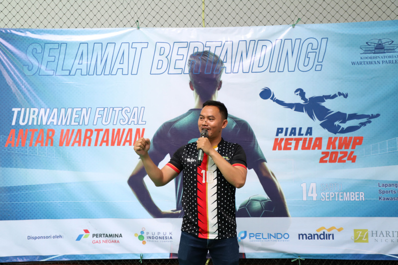 KWP gelar turnamen futsal Piala Ketua KWP di Sport Center DPR RI (Ashar/SinPo.id)