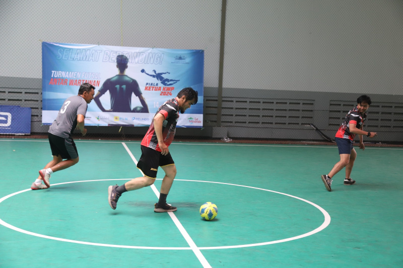 KWP gelar turnamen futsal Piala Ketua KWP di Sport Center DPR RI (Ashar/SinPo.id)