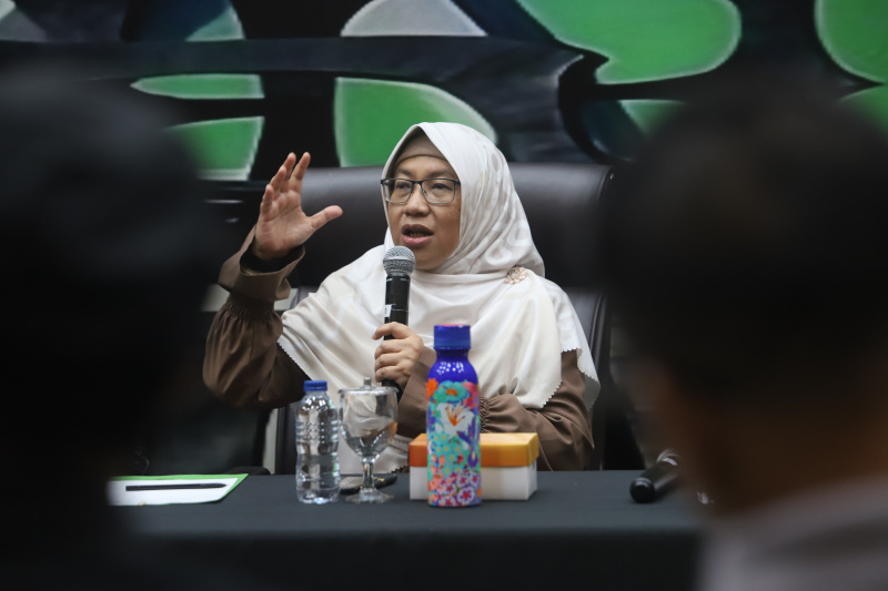 Koordinatoriat Wartawan Parlemen menggelar diskusi tentang RUU Sisdiknas (Ashar/SinPo.id)