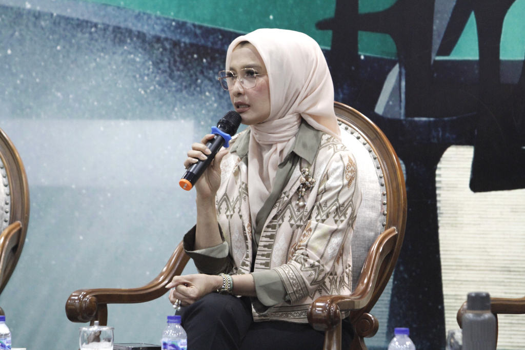 Koordinatoriat Wartawan Parlemen menggelar diskusi Dialektika Demokrasi dengan tema Caleg Artis Dongkrak Hemogoni Politik (Ashar/SinPo.id)