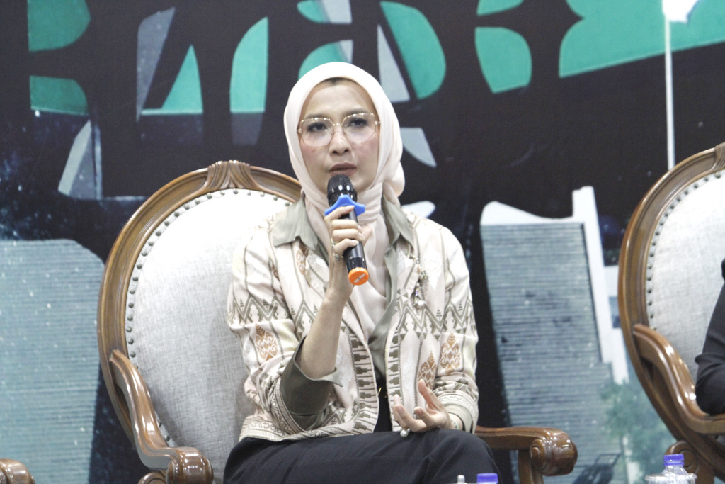 Koordinatoriat Wartawan Parlemen menggelar diskusi Dialektika Demokrasi dengan tema Caleg Artis Dongkrak Hemogoni Politik (Ashar/SinPo.id)