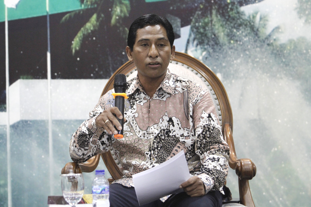 Koordinatoriat Wartawan Parleme gelar diskusi Dialektika Demokrasi Polemik Penundaan Pilkada 2024 (Ashar/SinPo.id)