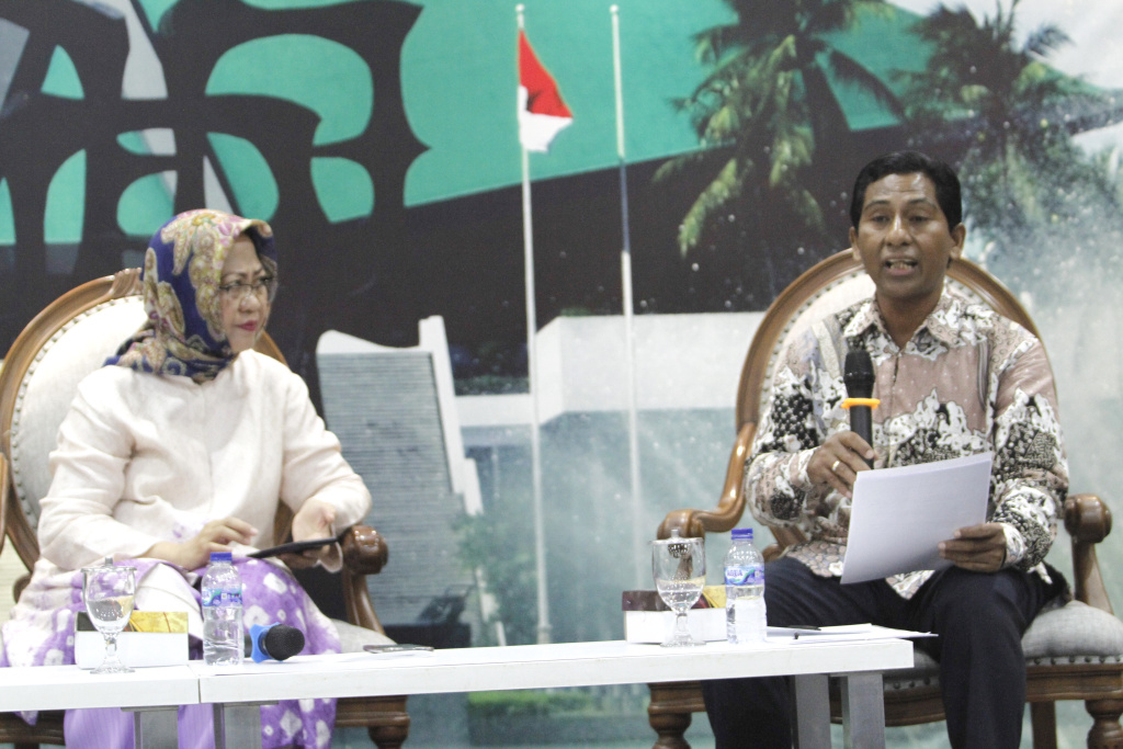 Koordinatoriat Wartawan Parleme gelar diskusi Dialektika Demokrasi Polemik Penundaan Pilkada 2024 (Ashar/SinPo.id)