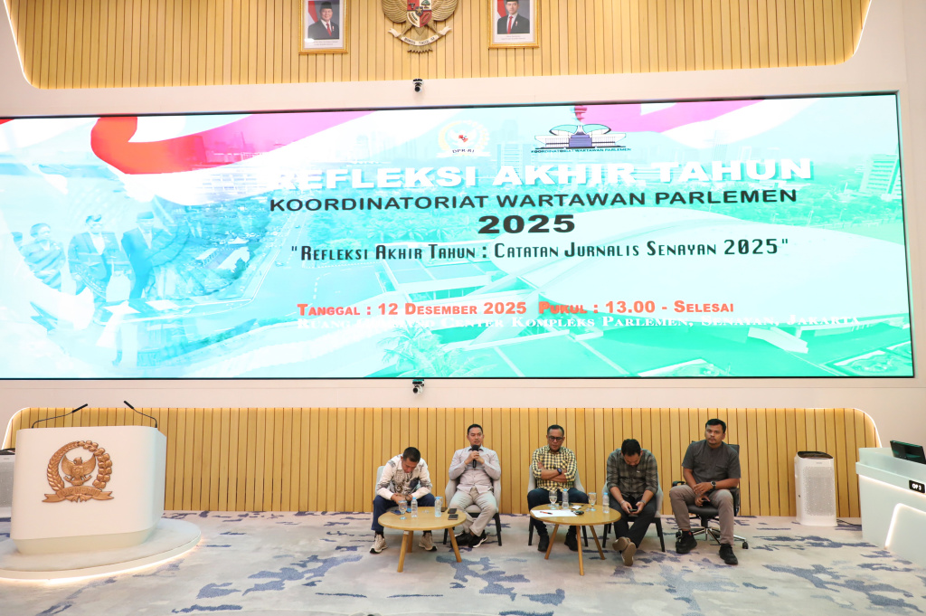 Koordinatoriat Wartawan Parlemen menggelar diskusi Refleksi Akhir Tahun