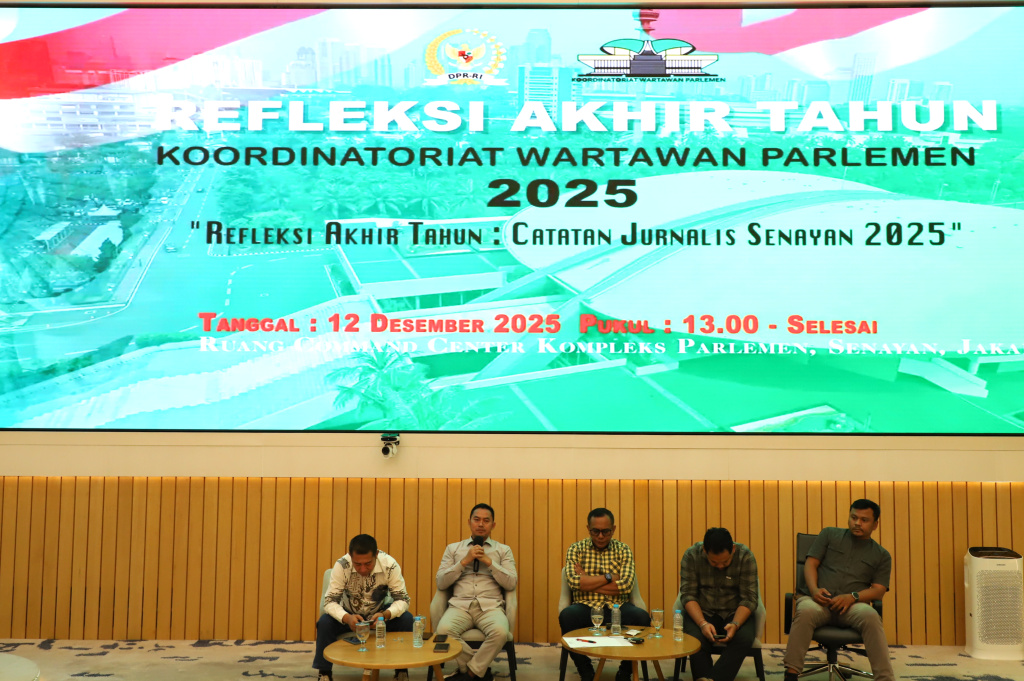 Koordinatoriat Wartawan Parlemen menggelar diskusi Refleksi Akhir Tahun