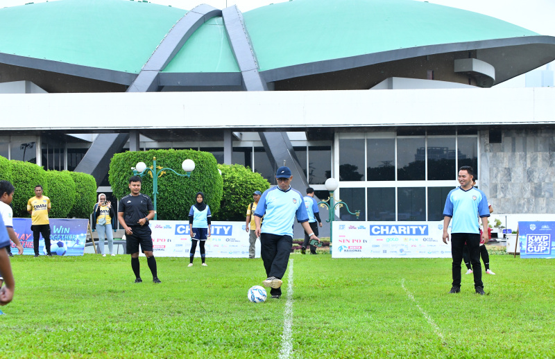 Koordinatoriat Wartawan Parlemen gelar KWP CUP Mini Soccer 2025 yang diikuti 16 tim antar desk wartawan (Ashar/SinPo.id)