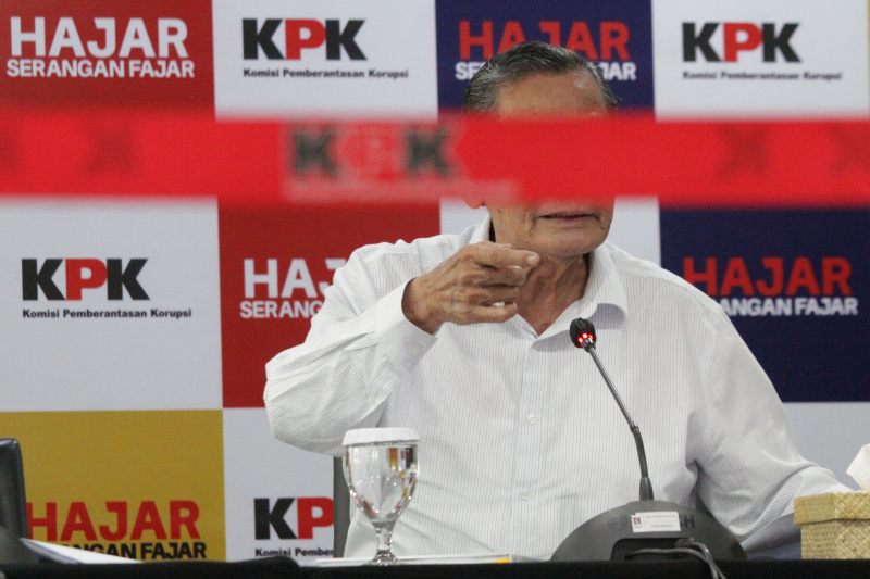 Dewan Pengawas KPK menggelar konfrensi pers terkait hasil laporan selama kinerja periode 2019-2024 di Gedung C1 KPK (Ashar/SinPo.id)