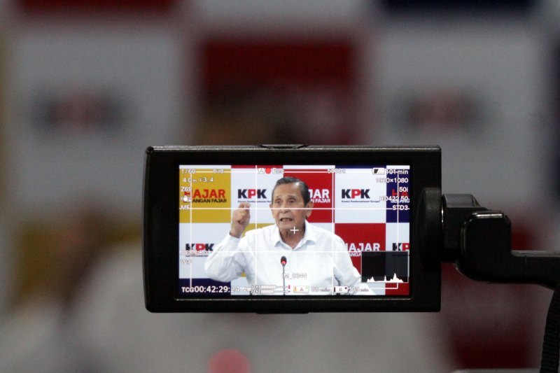 Dewan Pengawas KPK menggelar konfrensi pers terkait hasil laporan selama kinerja periode 2019-2024 di Gedung C1 KPK (Ashar/SinPo.id)