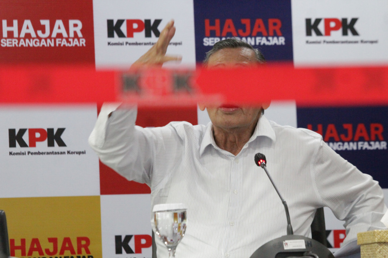 Dewan Pengawas KPK menggelar konfrensi pers terkait hasil laporan selama kinerja periode 2019-2024 di Gedung C1 KPK (Ashar/SinPo.id)