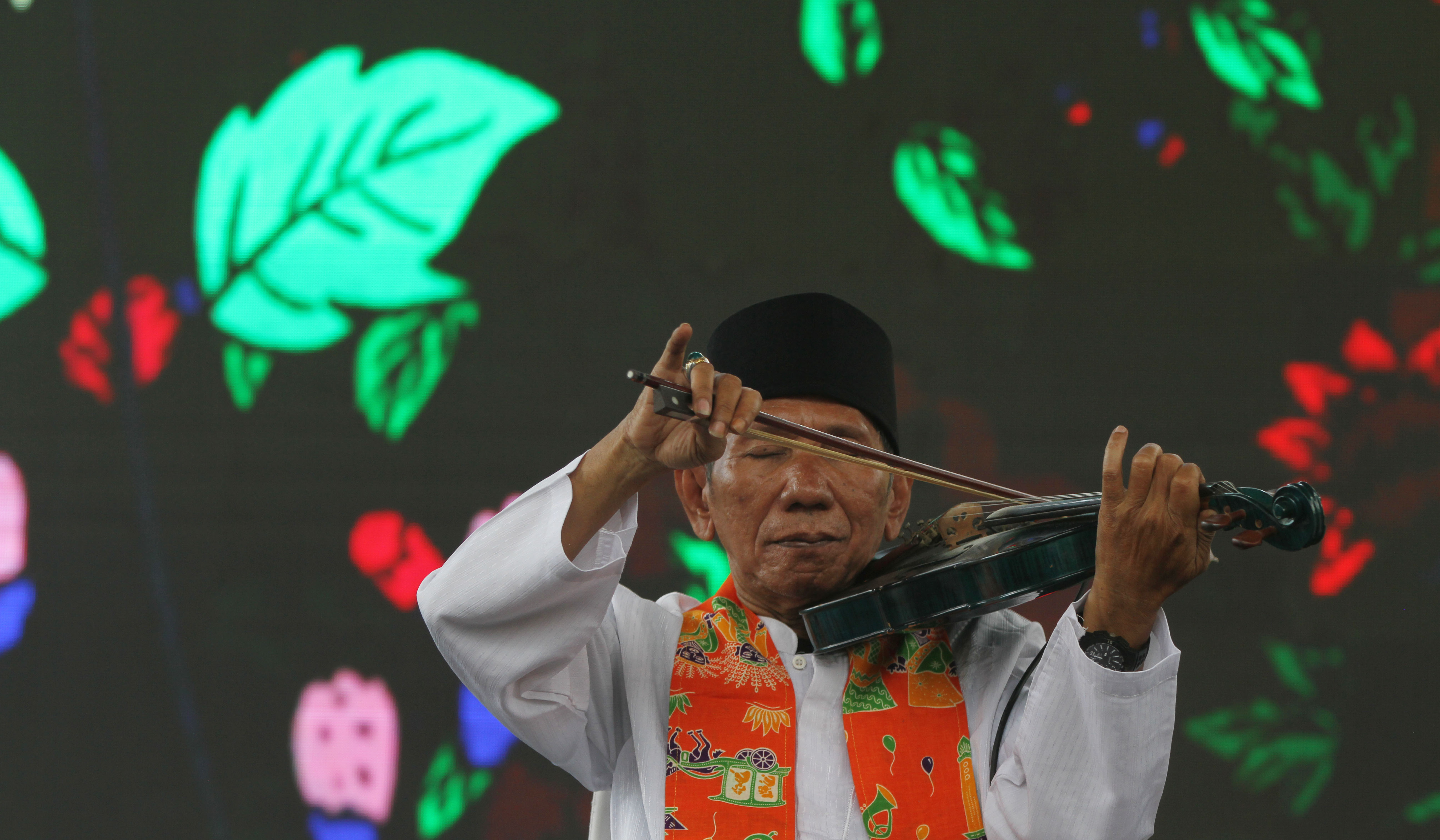 Suasana Lebaran Betawi 2026 di Lapangan Banteng, Jakarta. (Agus Priatna/SinPo.id)